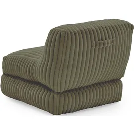 Home Affaire XXL-Sessel "Pia", grün, B:83cm H:80cm T:95cm, Sessel, Loungesessel in Megacord, 2 Größen, Schlaffunktion und Pouf-Funktion