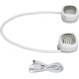 Mini-nackenventilator Mit Usb-aufladung, Tragbar, Für Sport Und Reisen – Weiß