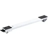 Wagner System GmbH WAGNER Transporthilfe SCHIENE - 44-70 x 5 x 4 cm, ausziehbar, Stahl, weiß, Räder Ø 30 mm, Tragkraft 125 kg