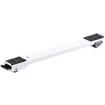 Wagner System GmbH WAGNER Transporthilfe SCHIENE - 44-70 x 5 x 4 cm, ausziehbar, Stahl, weiß, Räder Ø 30 mm, Tragkraft 125 kg