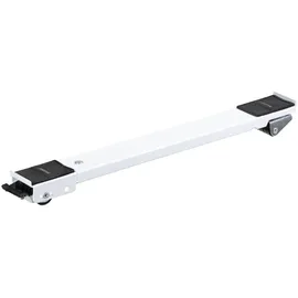 Wagner System GmbH WAGNER Transporthilfe SCHIENE - 44-70 x 5 x 4 cm, ausziehbar, Stahl, weiß, Räder Ø 30 mm, Tragkraft 125 kg