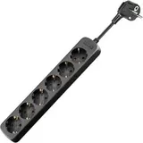 goobay Steckdosenleiste 6-fach 1,5 m Schwarz