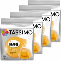 TASSIMO Café HAG Crema Entkoffeiniert, KAPSEL Koffeinfrei Kaffee 64 T-DISCS