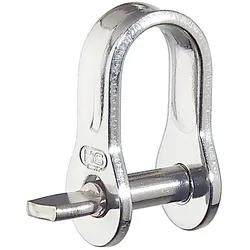 Flachschäkel weit Edelstahl