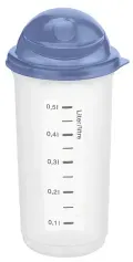 Rotho RONDO Shaker 0.5 l 1741106161 , Maße (L x B x H): 10 x 9,5 x 20 cm