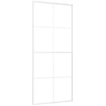 vidaXL ESG-Mattglas und Aluminium rechts 90 x 205 cm weiß