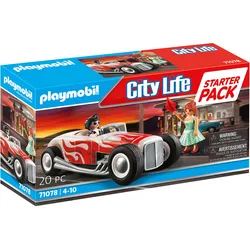 PLAYMOBIL City Life Starter Pack Hot Rod, Auto & Stadt, 4 Jahr(e), Mehrfarbig