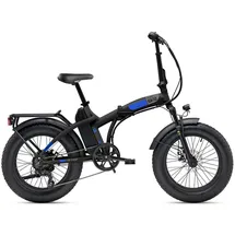 Velomarche MBM Elektro-Kompaktfahrrad / Faltrad N-VER FOLDING 9.2. 20 Zoll, black-blue