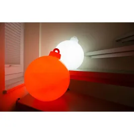 8 seasons DESIGN 8 seasons | Motivleuchte Shining Christmas Ball 33 cm, rot LED Ø Rot