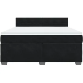 vidaXL Boxspringbett 180 x 200 cm Schwarz