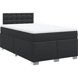vidaXL Boxspringbett 120 x 200 cm Schwarz