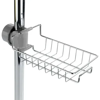 Wenko Edelstahl, Duschablage ohne bohren 23 x 7 x 10,5 cm