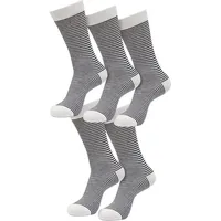 URBAN CLASSICS Fine Stripe 5 Pack Socken - Schwarz
