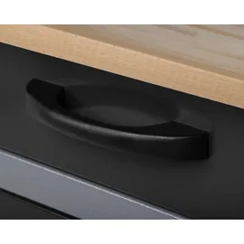Ondis24 Lochwand Metall 160 cm grau/schwarz ohne Bestückung
