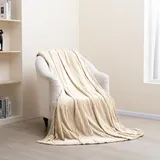 Paco Home Kuscheldecke Flauschig Wohnzimmerdecke Überwurfdecke Weiche Decke Wohndecke Sofa, 200x240cm, Camel