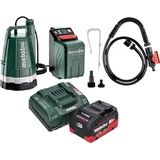 Metabo Metabo, TPF 18 LTX 2200 Akku Tauch- und Regenfasspumpe 18 V 2200 l/h + 1x LiHD Akku 8,0 Ah + Ladegerät