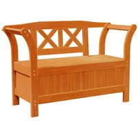 VidaXL Gartenbank mit Stauraum Akazie 119x76x44 cm Massivholz Kiefer