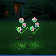 Maximex Gartenleuchte LED Pusteblume 9 cm x 75 cm solarbetriebene mehrfarbig