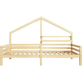 SOFTWEARY Hausbett 90 x 200 cm Kiefer natur beige