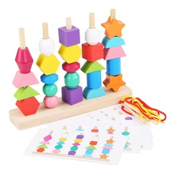 XDeer Lernspielzeug Aktivitätswürfel Spielzeug ab 3 4 5 Jahre, Holzspielzeug Sortierspiel, Spielzeug,Kinderspielzeug Lernspiel Geschenk