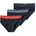 Rio-Slip 3er Pack mit farbigem Webgummibund bunt