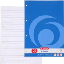 Herlitz 10354983 Notizbuch A4, 50 Blatt, Lineatur 25 FSC Mix