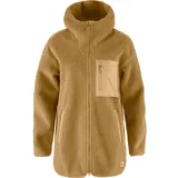 Fjällräven Damen Vardag Pile Fleece Long Jacke (Größe L, braun)