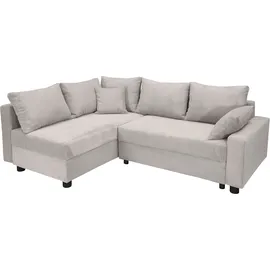 Collection AB »Parma L-Form«, mit Schlaffunktion und Bettkasten, inklusive Kissen, Bonellfederkern, beige
