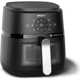 Philips 2000 Series Airfryer NA221/00 schwarz/silber 4,2 L mit Sichtfenster