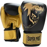 Super Pro Boxhandschuhe goldfarben XS