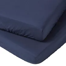 Homescapes Kinder-Spannbettlaken, 2er-Set, Ägyptische Baumwolle, 70/140 cm,