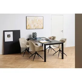 VCM Brentford Esstisch Schwarz