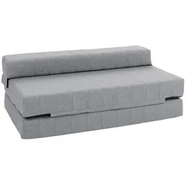 Homcom Bodensofa 2-in-1 Klappbar Schlafsofa mit Leinenoptik, für 2 Personen, Gepolstert Sofabett bis 250 kg belastbar für Wohnzimmer, Schlafzimmer,