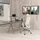 HJH Office Aspen White Pro Netzstoff Grau