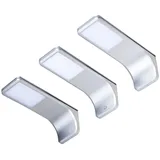 Kalb Material Für Möbel LED Unterbauleuchte silber-grau, neutralweiss, 3er SET,