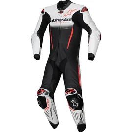 Alpinestars GP-R7 1-Teiler Motorrad Lederkombi, weiß/schwarz/rot, 56