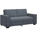 vidaXL 2-Sitzer-Sofa Dunkelgrau 140 cm Samt