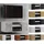 VCM Jusa TV-Lowboard 40 x 115 x 36 cm Grau/Weiß Holz