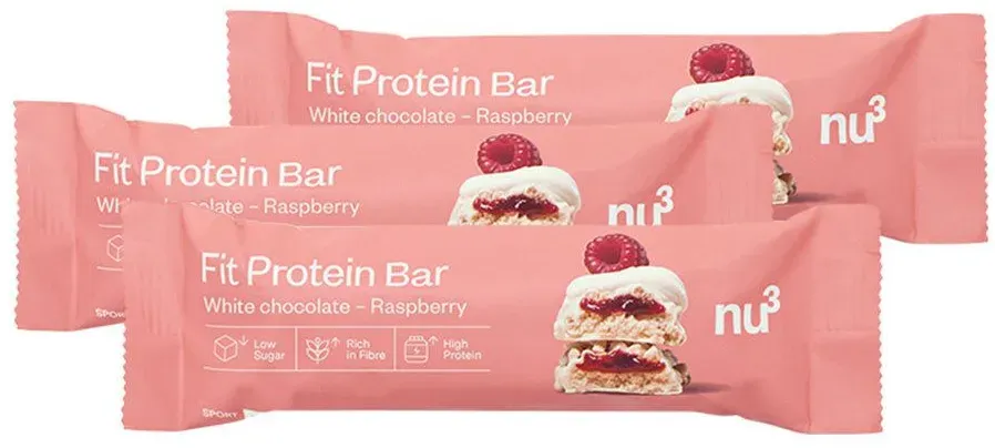 nu3 Fit Protein Bar White Chocolate Raspberry