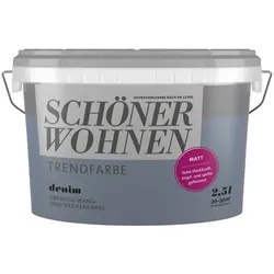 SCHÖNER WOHNEN FARBE Innenfarbe »Trendfarbe«, Denim, matt - blau