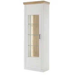 maison bleue Vitrine  Zara , weiß , Maße (cm): B: 71 H: 205 T: 40.0
