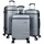 warenhandel könig Luzern 4-Rollen 40 cm / 40 l silber