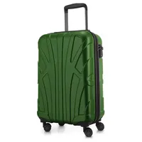 suitline Hartschalenkoffer Trolley 4-Rollen Cabin 55 cm / 34 l grün