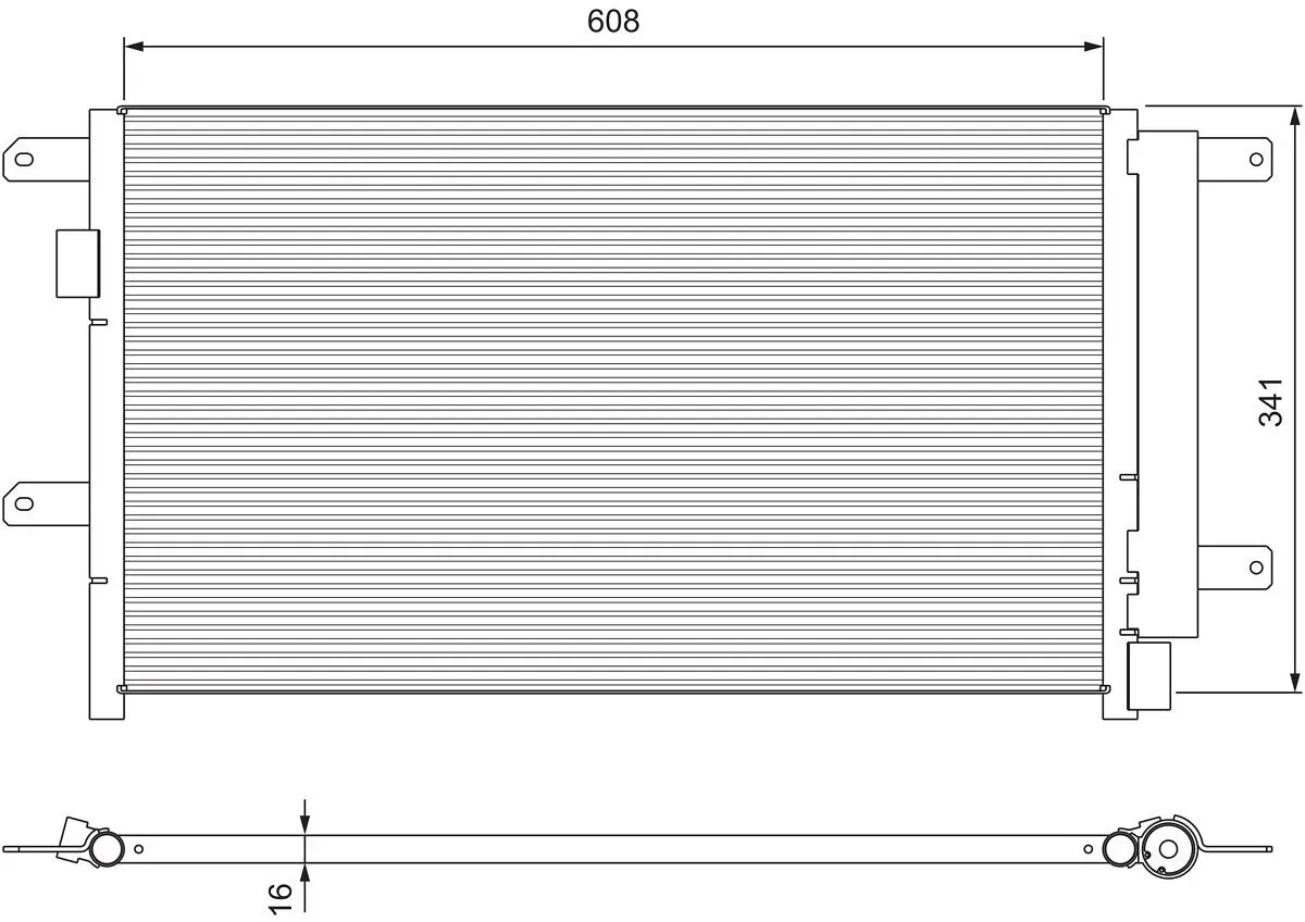 Condensor, airconditioning NIEUW DEEL VALEO 815089