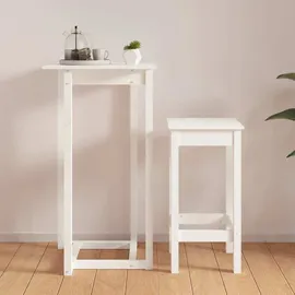 vidaXL Bartisch 60 x 60 x 110 cm Weiß