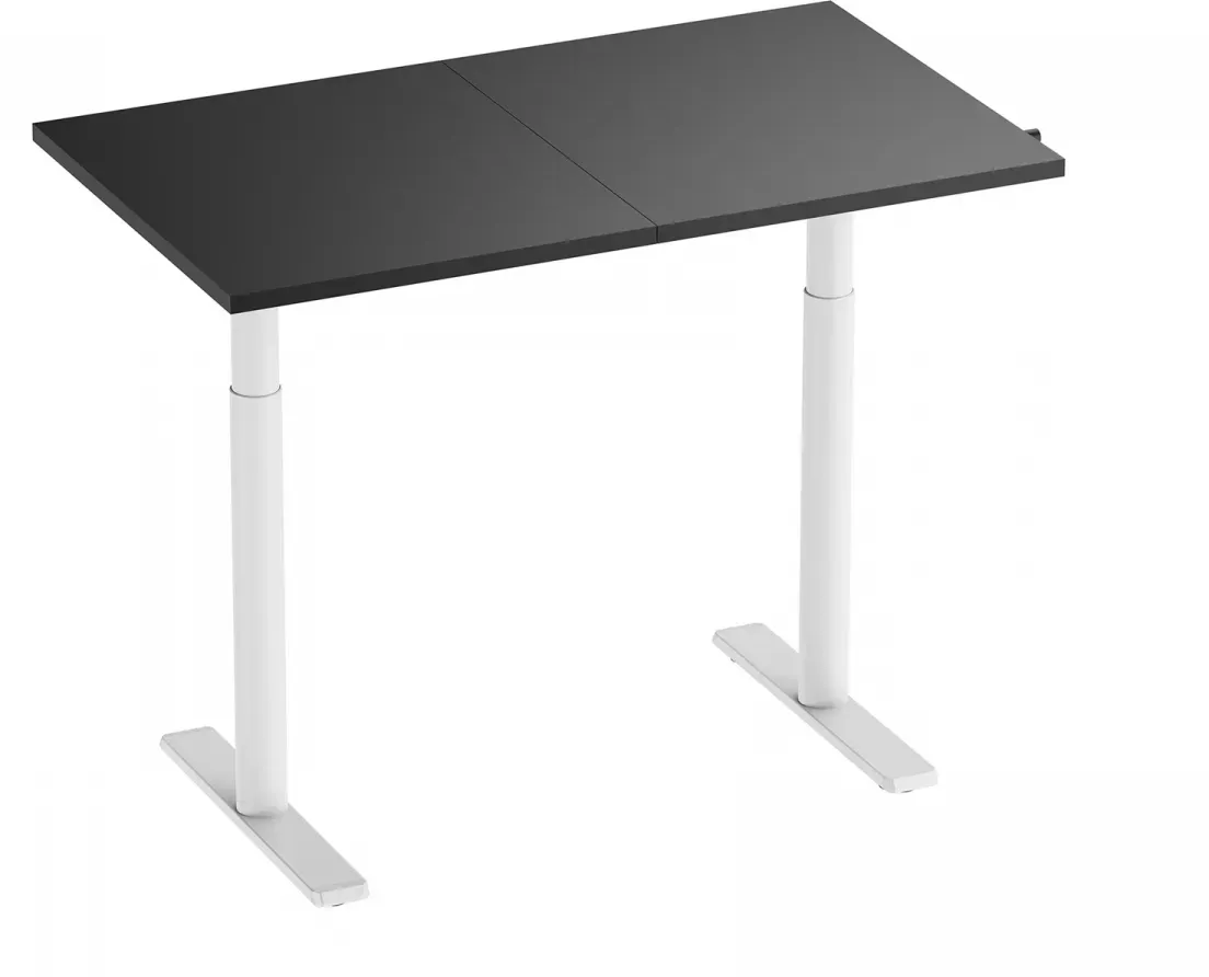 MaxMount Schreibtisch Höhenverstellbar 1200x700mm - Weiß/Schwarz