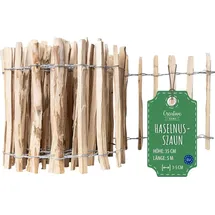 Creative Home Staketenzaun 500 x 35 cm Haselnuss