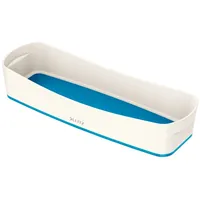 Leitz Aufbewahrungsschale MyBox länglich ABS weiß/blau Packung mit 4