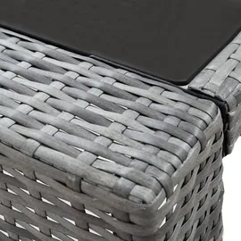 vidaXL Gartenbar Set 7-tlg. grau