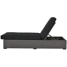 clemento Ascot Loungeliegen 200 x 80 x 40 cm Grau